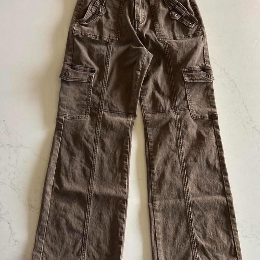 Cider Women's Brown and Khaki Trousers